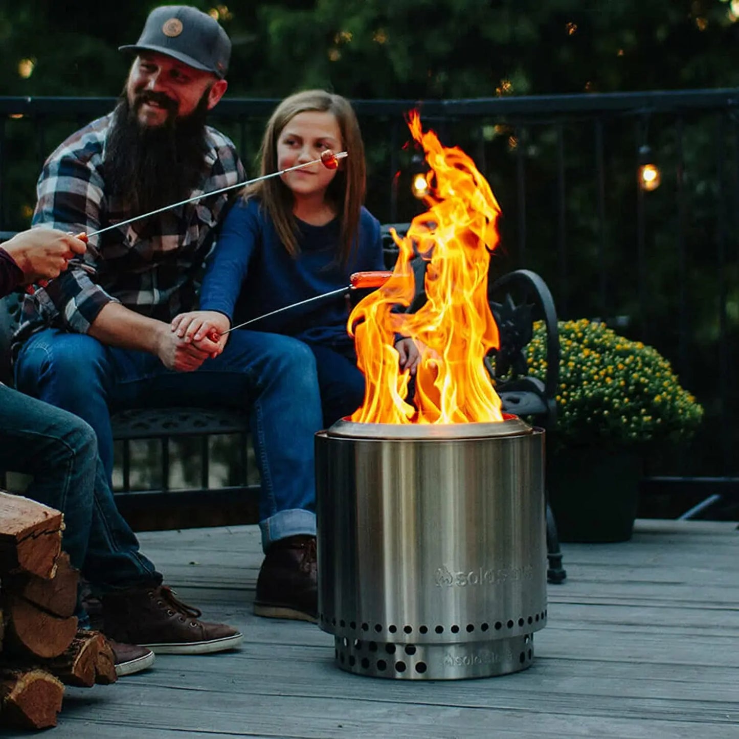 Ranger Stand Stainless Steel Fire Pit Accessory Ranger Fireplace Tools for Firepits and Fire Pits Outdoor Prefect for Your Outdoor Fireplace