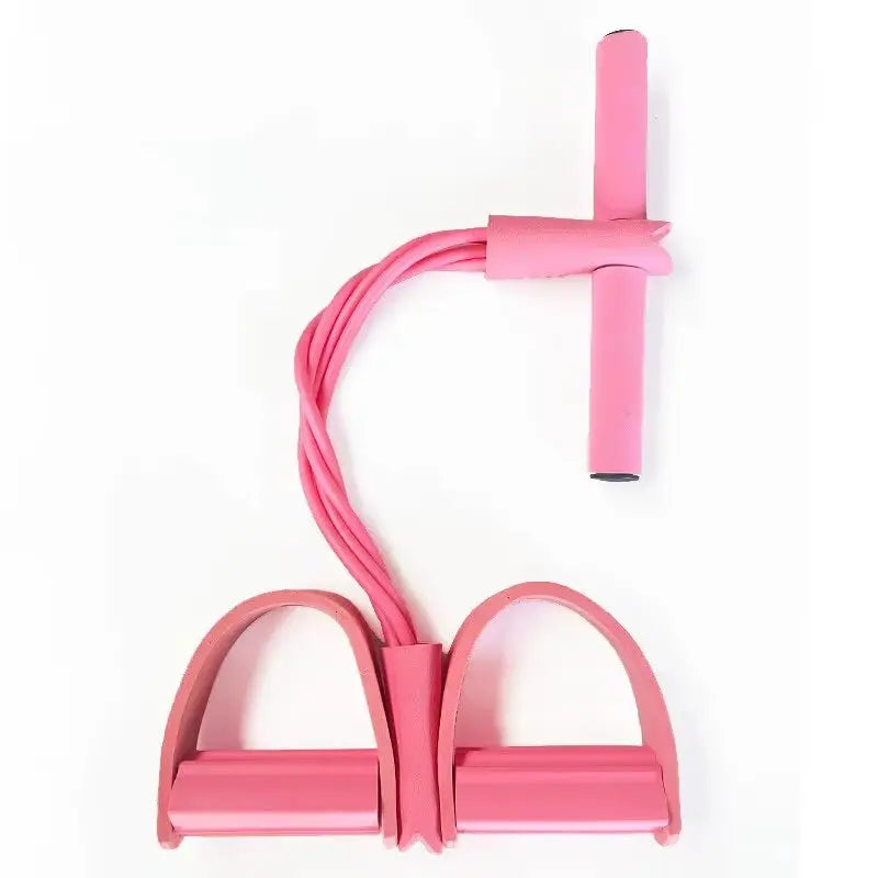 A Four-Pedal Six-Pedal Pull-On Sit-Up Aid Skinny Belly Fitness Yogi Uses a Tension Rope Pull-On Pull-On