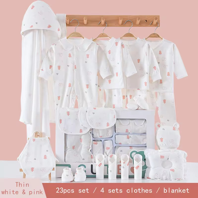 New Item 100% Cotton Baby Gift Set Newborn Baby Clothing Gift Set with Cute Pattern