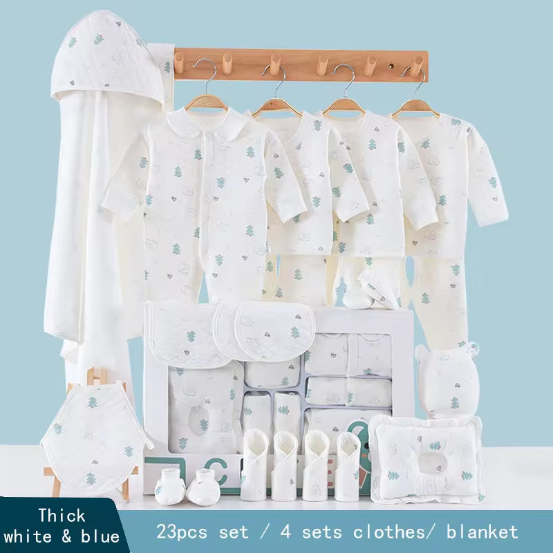 New Item 100% Cotton Baby Gift Set Newborn Baby Clothing Gift Set with Cute Pattern