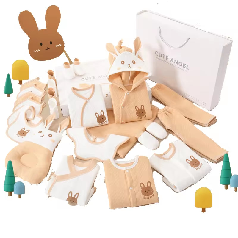 Baby Clothes Outfit Gift 22 Pcs 24 Pcs 26 Pcs Baby Pajamas Set 100% Cotton Newborn Gift Set Box Baby Clothing Gift Set