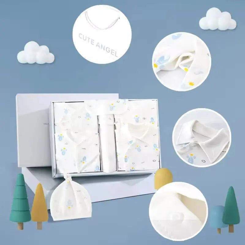 Wholesale 19Pcs 24Pcs Solid Newborn Baby Birth Gift Set Baby Clothes Gift Box Set Infant 100% Cotton Baby Gift Set