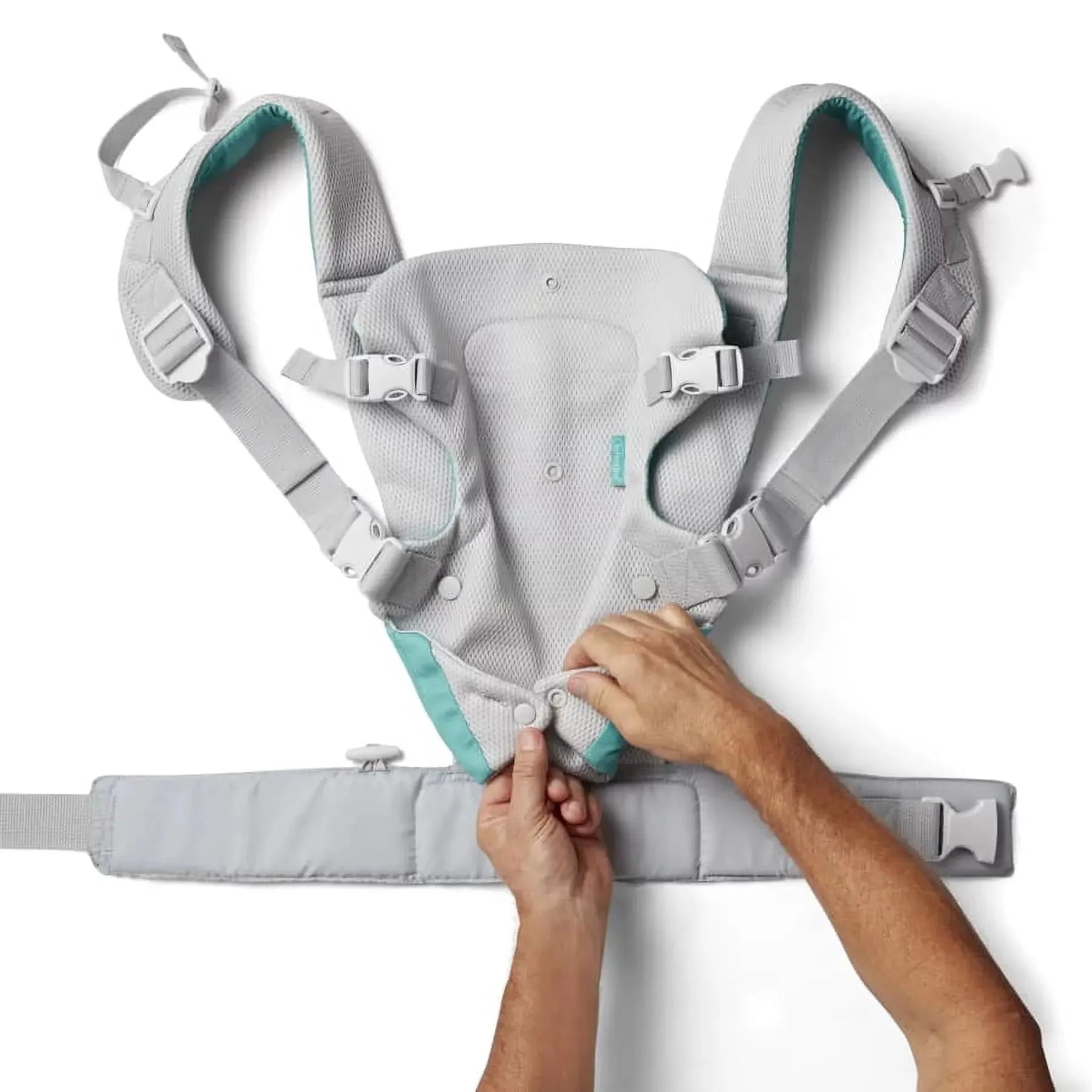 Flip 4-In-1 Convertible Light &amp; Airy Baby Carrier, 4-Position, 8-32Lb, White