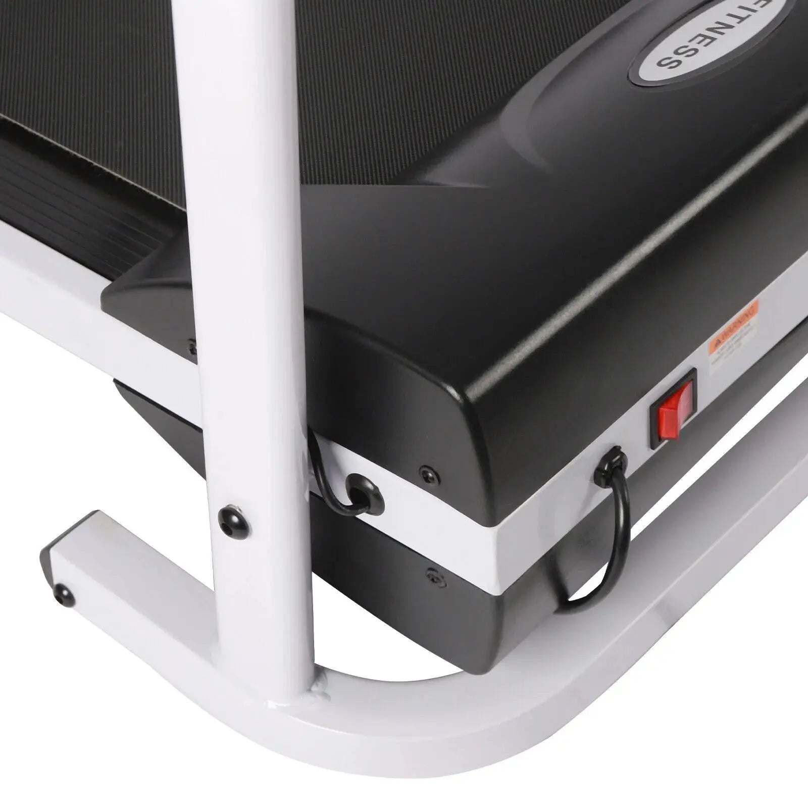 Recovery Fitness Walking Treadmill W/ Full Length Handrails Heart Rate Sensor