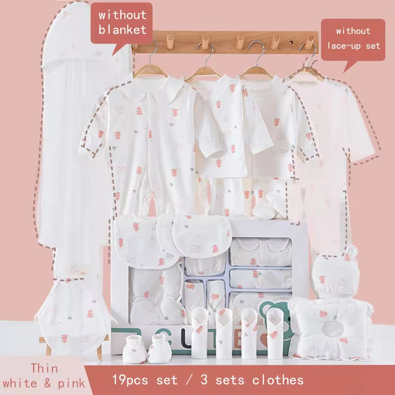 New Item 100% Cotton Baby Gift Set Newborn Baby Clothing Gift Set with Cute Pattern