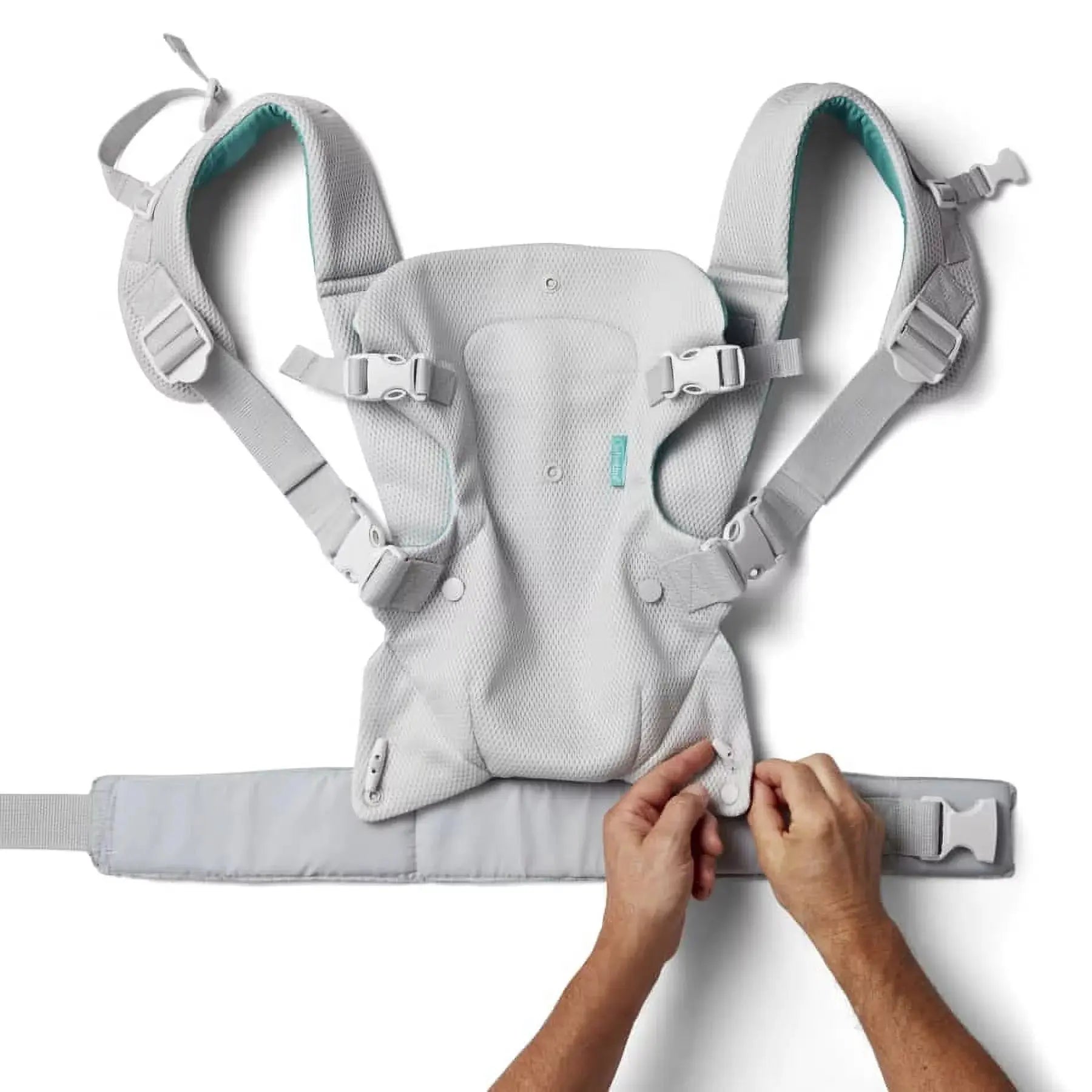 Flip 4-In-1 Convertible Light &amp; Airy Baby Carrier, 4-Position, 8-32Lb, White