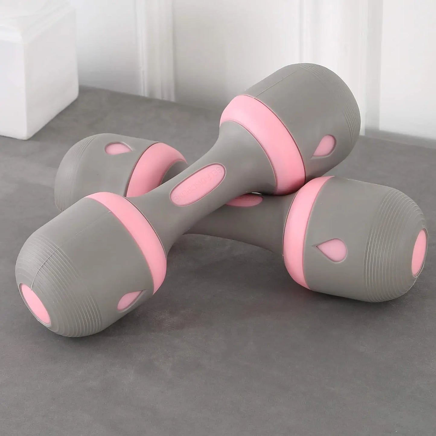 Dumbbell Set, Weight Adjustable, No-Screw Needed, Fitness Home Exercise