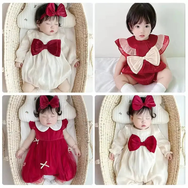 Newborn Baby Girl Festival Gift Gift Box Set Romper Sock Rattle Cute Babies Shower Clothing Set