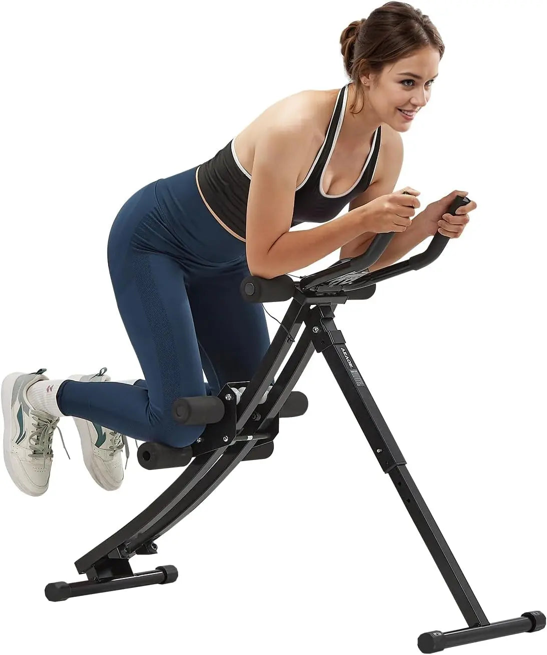 AB Workout Machine, Ab Workout Equipment at Home Gym, Core & Abdominal Trainers for Women, 440 Lbs Weight Capacity Strength Training Ab Cruncher, Foldable Adjustable Fitness Exerciser