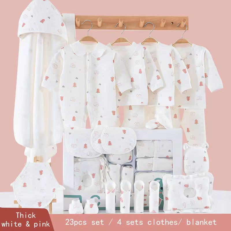 New Item 100% Cotton Baby Gift Set Newborn Baby Clothing Gift Set with Cute Pattern