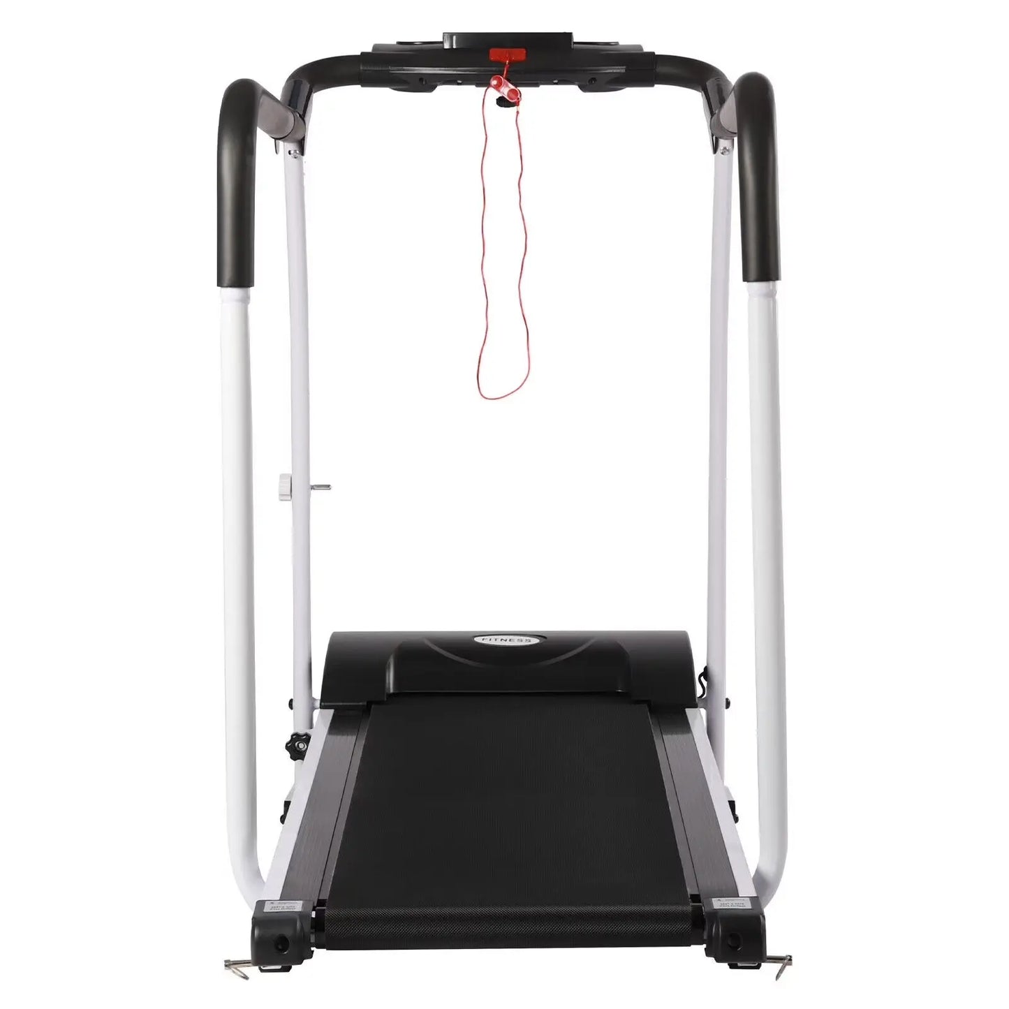 Recovery Fitness Walking Treadmill W/ Full Length Handrails Heart Rate Sensor