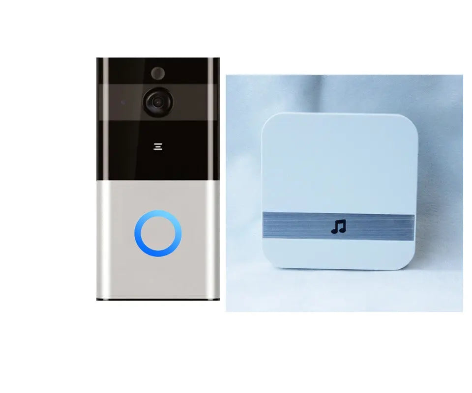 Marlboze 720P WIFI Visual Doorbell Wireless Intercom Doorbell PIR Motion Detection Night View SD Card Video Smart Doorbell Ring