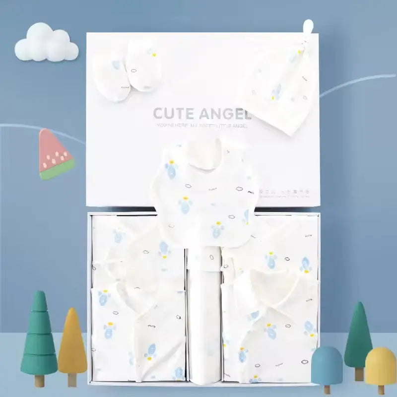 Wholesale 19Pcs 24Pcs Solid Newborn Baby Birth Gift Set Baby Clothes Gift Box Set Infant 100% Cotton Baby Gift Set