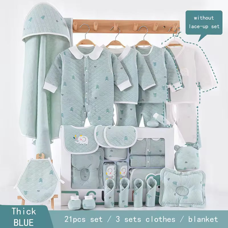 New Item 100% Cotton Baby Gift Set Newborn Baby Clothing Gift Set with Cute Pattern