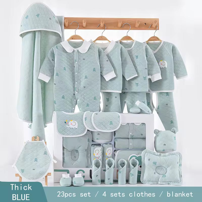 New Item 100% Cotton Baby Gift Set Newborn Baby Clothing Gift Set with Cute Pattern