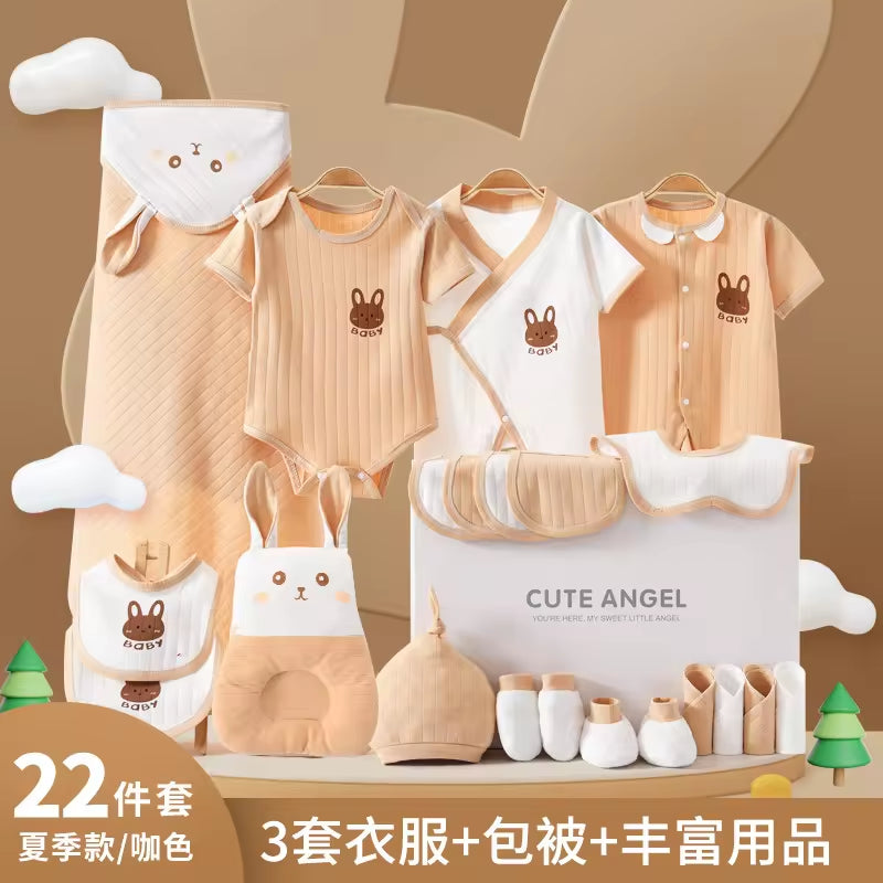 Baby Clothes Outfit Gift 22 Pcs 24 Pcs 26 Pcs Baby Pajamas Set 100% Cotton Newborn Gift Set Box Baby Clothing Gift Set