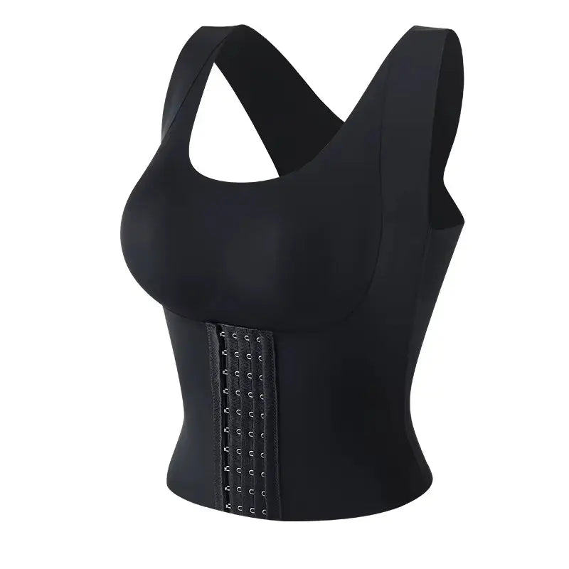 Women 3-In-1 Body Shapewear Posture Corrector Underwear Tummy Control Back Support Push up Bra Shaper Vest Slim Tank Top Corset