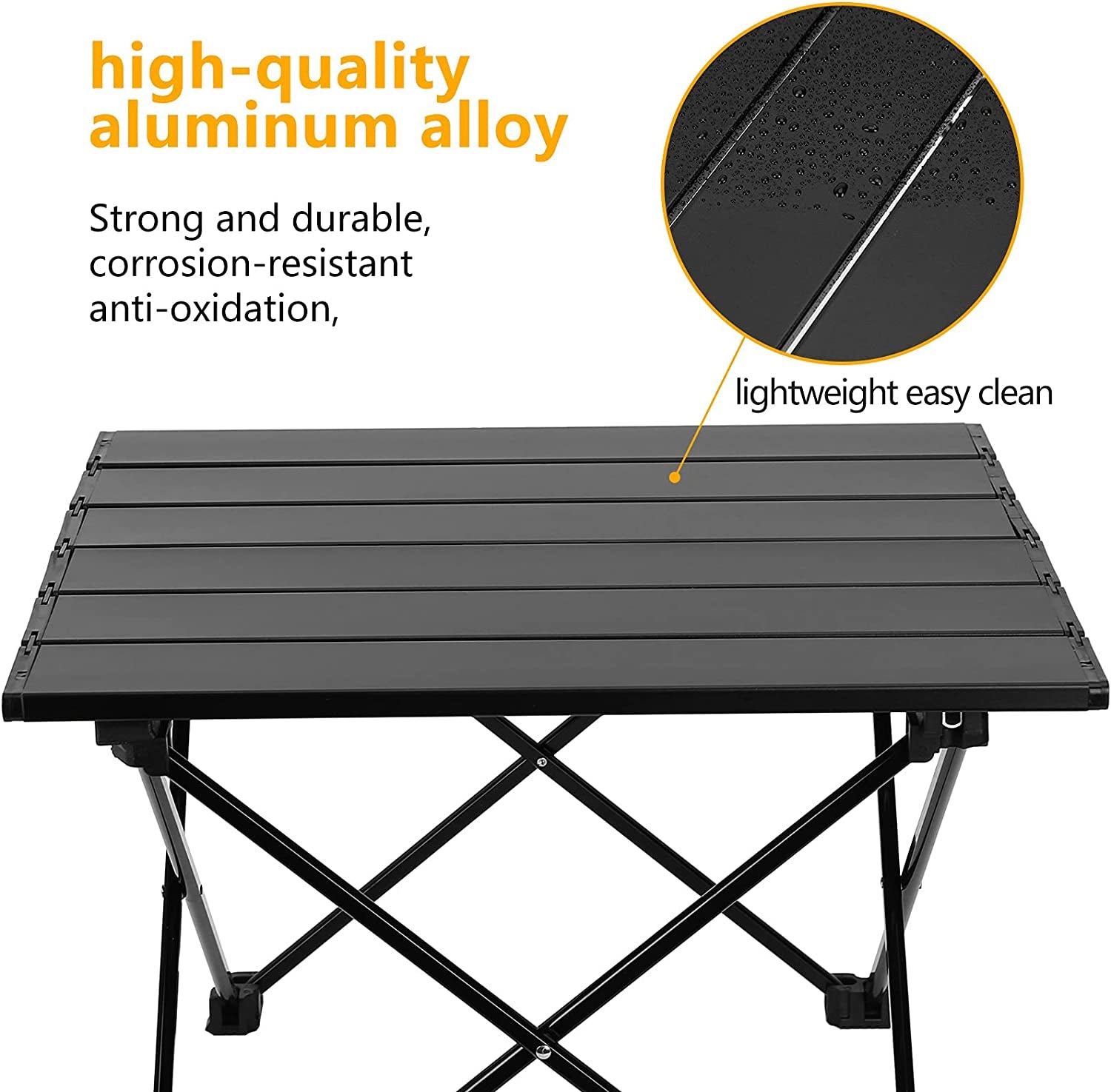 Portable Camping Table Folding Beach Table Portable Picnic Table Aluminum Camp Table Outdoor Backpacking Table Personal Mini Portable Table Camping Tables Fold up Lightweight