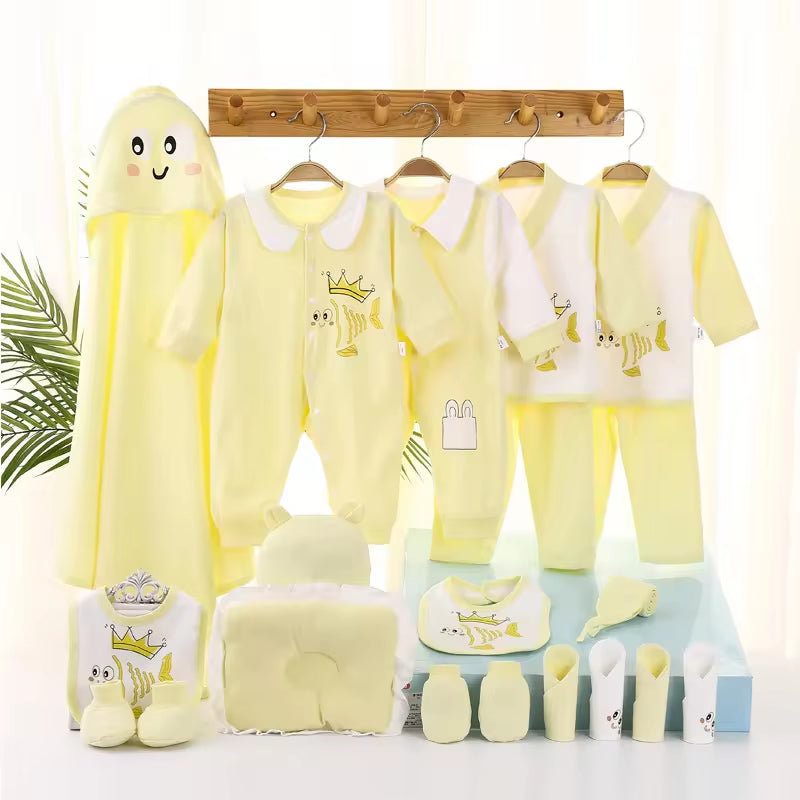 Spring and Summer Baby Gift Box Newborn Clothes Suit 100% Cotton New Born Full Moon Gift Baby Supplies Set