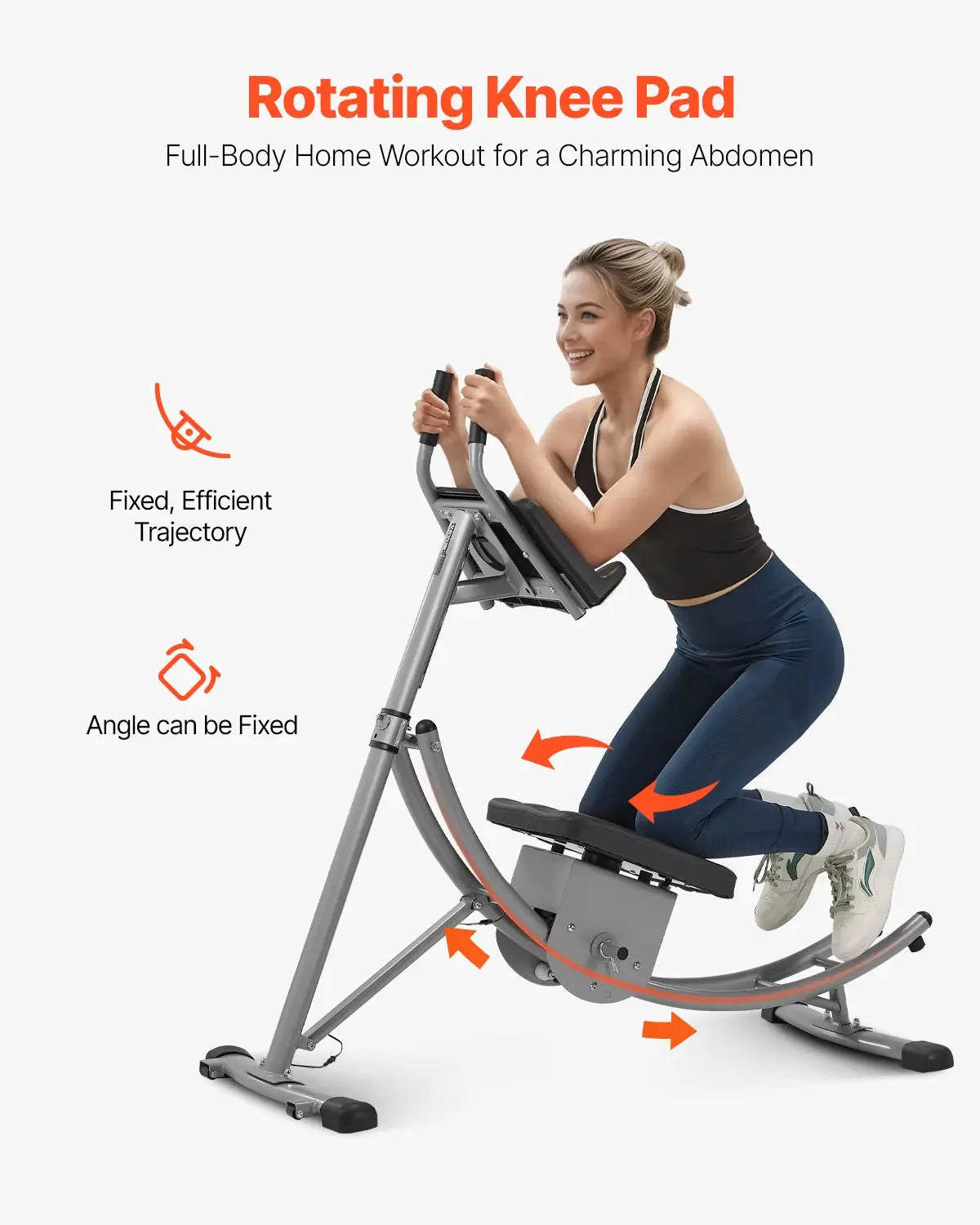 VEVOR 440 Lbs AB Workout Machine Ab Workout Equipment at Home Gym Core & Abdominal Trainers Strength Training Fitness Exerciser