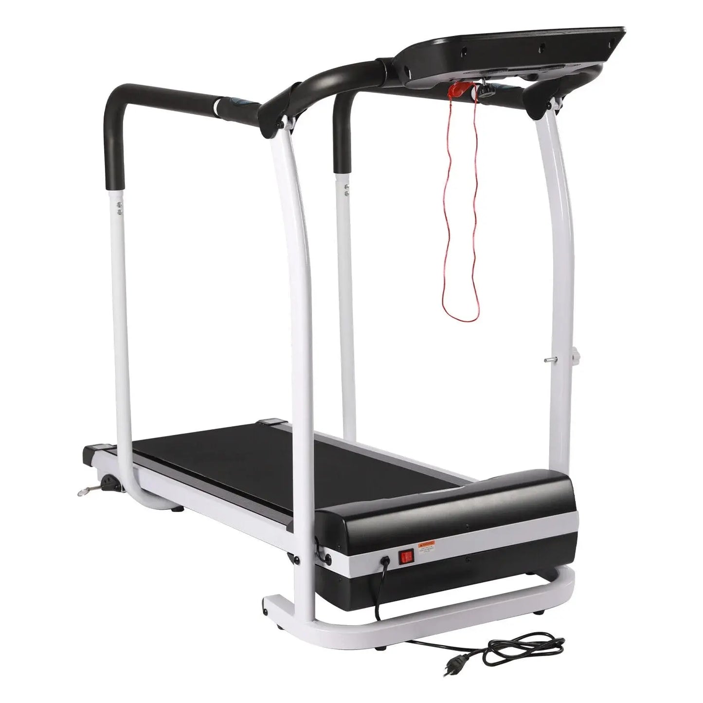 Recovery Fitness Walking Treadmill W/ Full Length Handrails Heart Rate Sensor