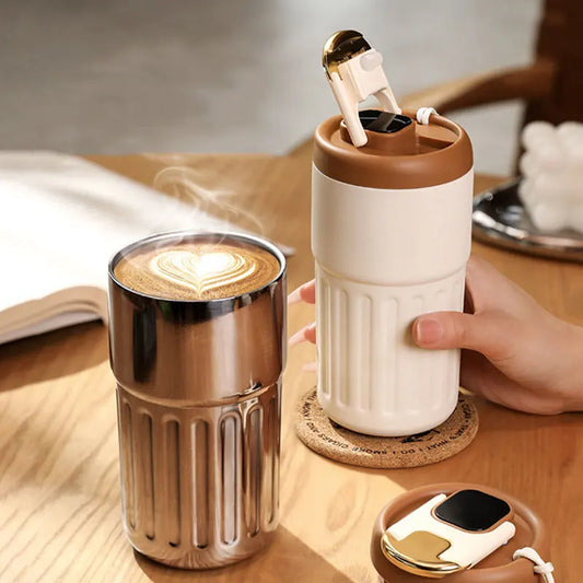 450Ml Thermos 316 Stainless Steel Thermal Coffee Mug Smart Temperature Display Water Bottle Portable Leakproof Insulation Cup Stainless steel thermal mug
Coffee mug with temperature display
Thermal coffee mug
Temperature display mug
Insulated coffee mug
Stainless steel travel mug
Hot beverage mug
Smart coffee mug
Temperature control coffee mug
Thermal mug for hot drinks