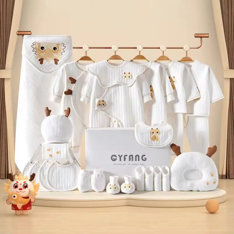 New Design 26Pcs 100% Cotton Breathable Romper Gift Boxes Baby Clothes for Newborn