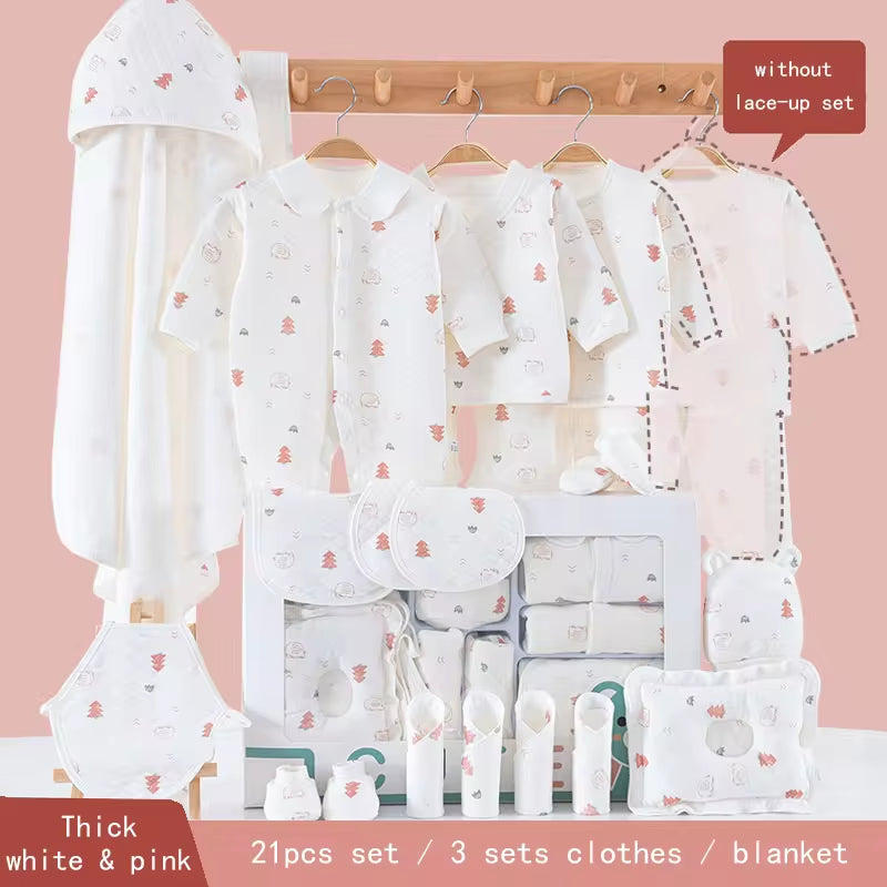 New Item 100% Cotton Baby Gift Set Newborn Baby Clothing Gift Set with Cute Pattern