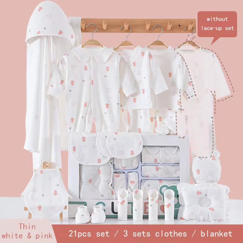 New Item 100% Cotton Baby Gift Set Newborn Baby Clothing Gift Set with Cute Pattern