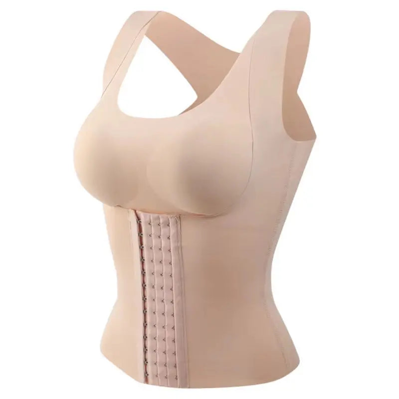 Women 3-In-1 Body Shapewear Posture Corrector Underwear Tummy Control Back Support Push up Bra Shaper Vest Slim Tank Top Corset