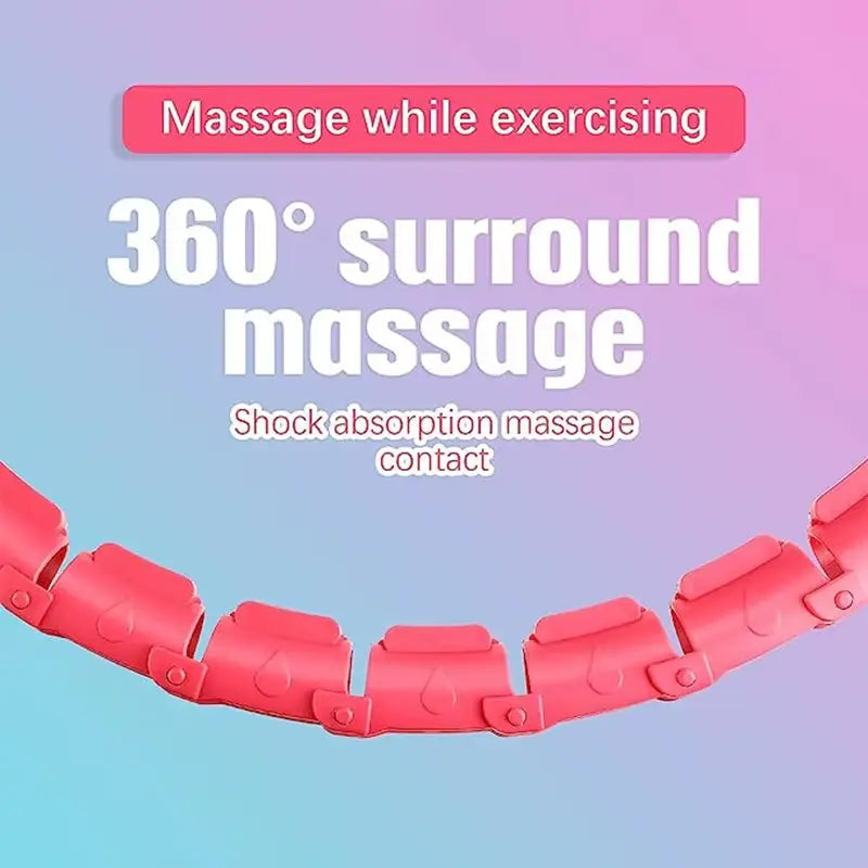 24 Sections Smart Sport Hoop Adjustable Thin Waist Massager Exercise Gym Circle Ring Fitness Equipment Waist Easy Weight Loss