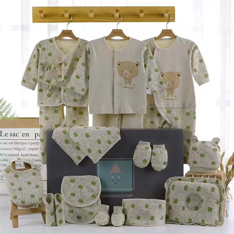 New Born Baby High Quality Boutique Luxury Plain Newborn 100% Cotton Clothing Gift Box Set