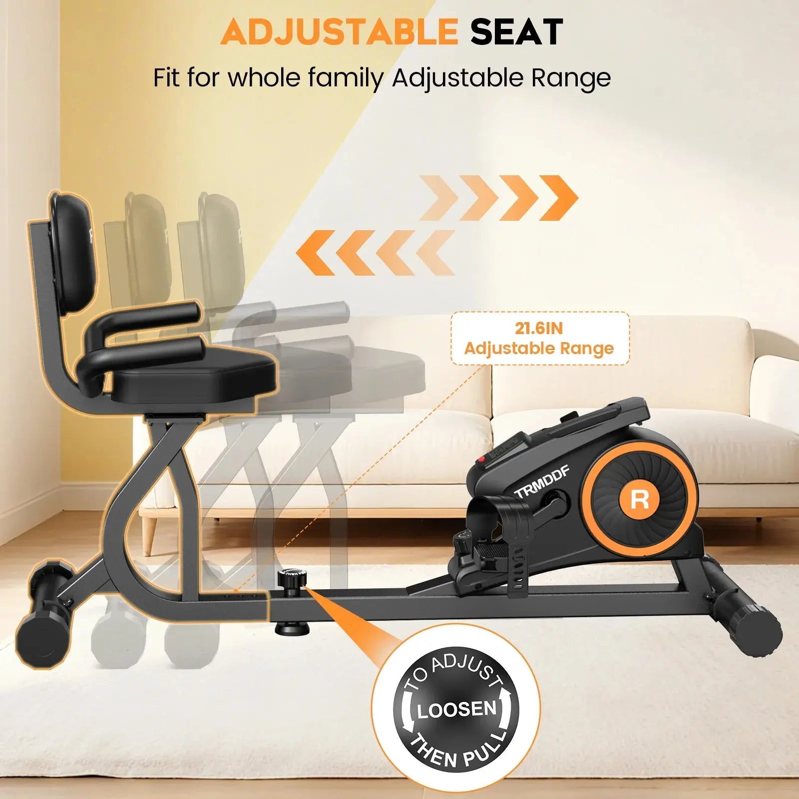 Workout Home Cycling Magnetic Recumbent Exercise Bike Fitness Cardio Indoor Cycling Bike 220Lbs