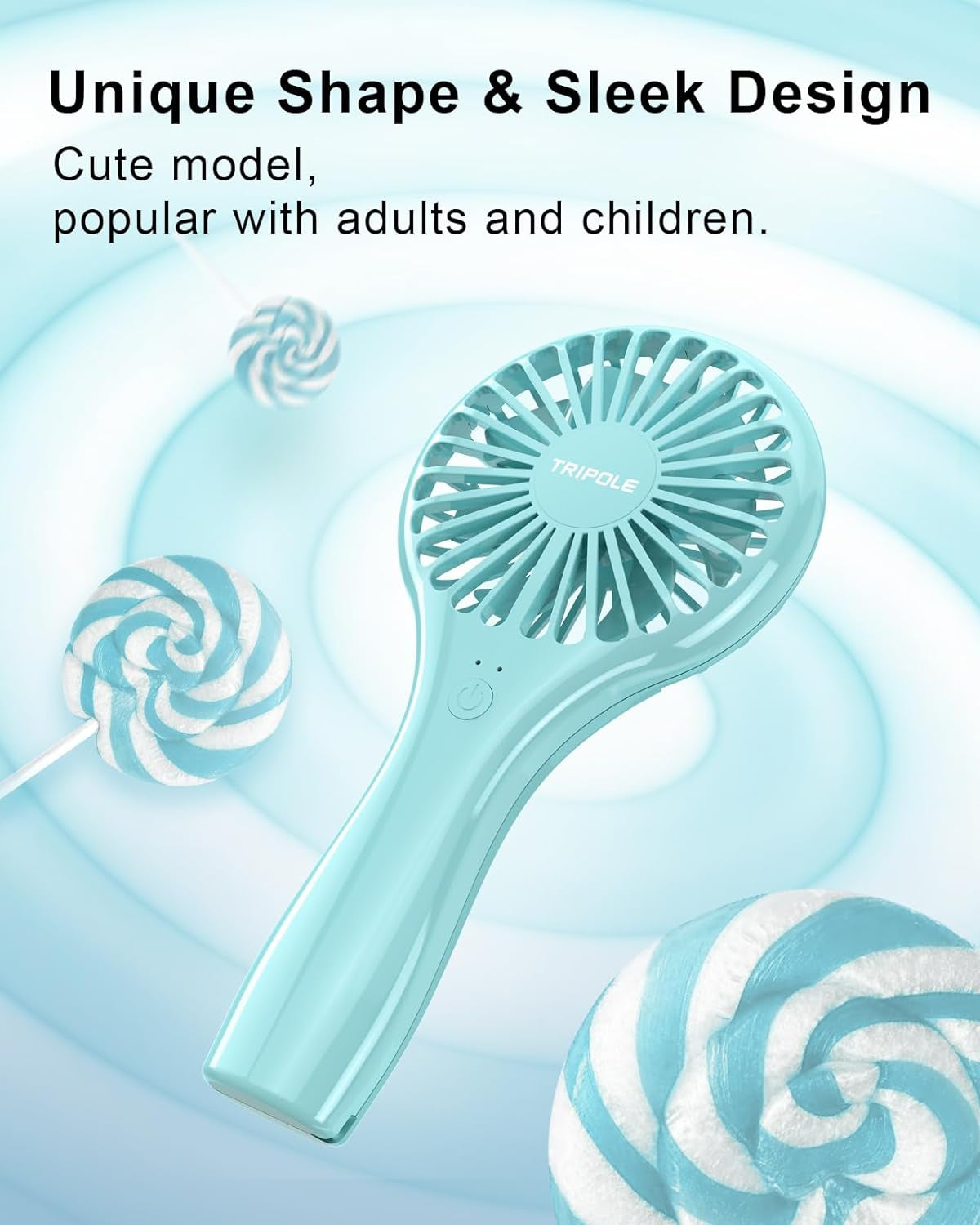 Mini Handheld Fan Battery Operated Small Personal Portable Speed Adjustable USB Rechargeable Fan Cute Design Powerful Eyelash Fan for Stylish Kids Girls Women Men Indoor Outdoor Travelling