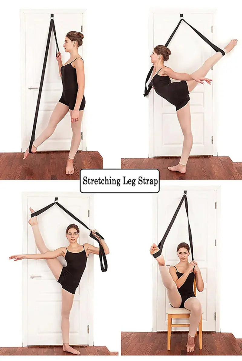 Women Door Flexibility Stretching Leg Stretcher Strap for Ballet Cheer Dance Trainer Yoga Flexibility Leg Stretch Belt