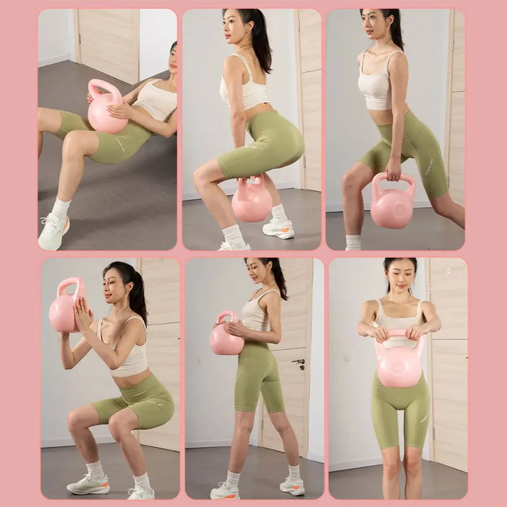 4Kg 6Kg Water-Filled Kettlebell Weights Shock-Proof Dumbbell Weights anti Slip Grip Hand Weights for Strength Training