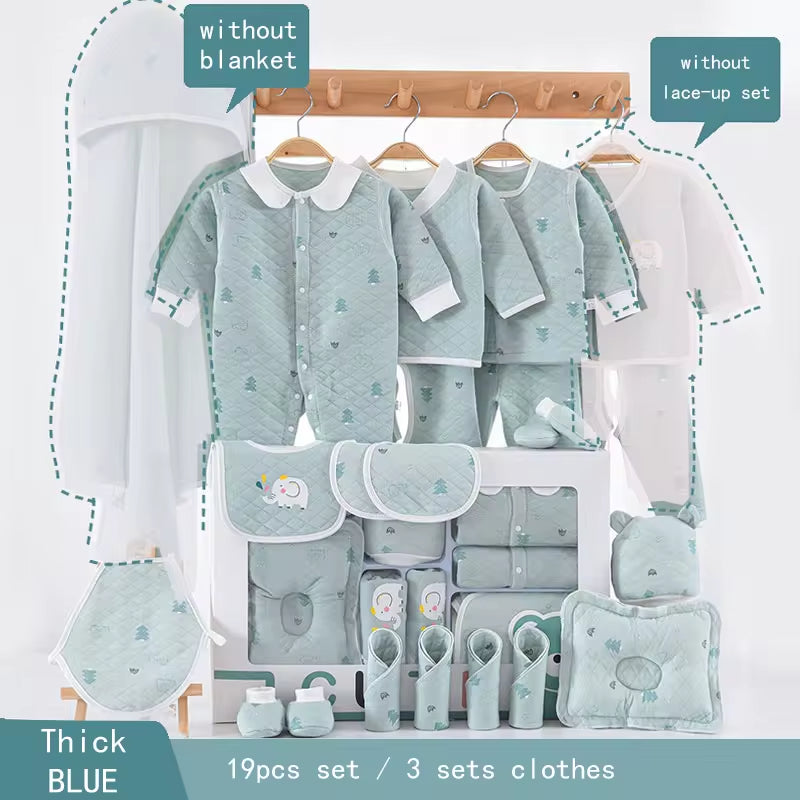 New Item 100% Cotton Baby Gift Set Newborn Baby Clothing Gift Set with Cute Pattern