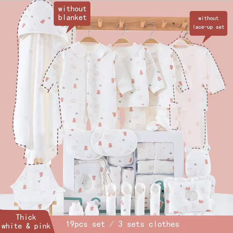 New Item 100% Cotton Baby Gift Set Newborn Baby Clothing Gift Set with Cute Pattern