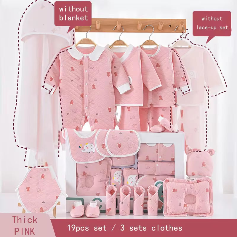 New Item 100% Cotton Baby Gift Set Newborn Baby Clothing Gift Set with Cute Pattern